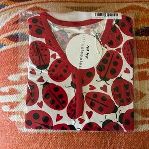 Little Sleepies Love Bug Long Sleeve Womens Top - Size XSmall